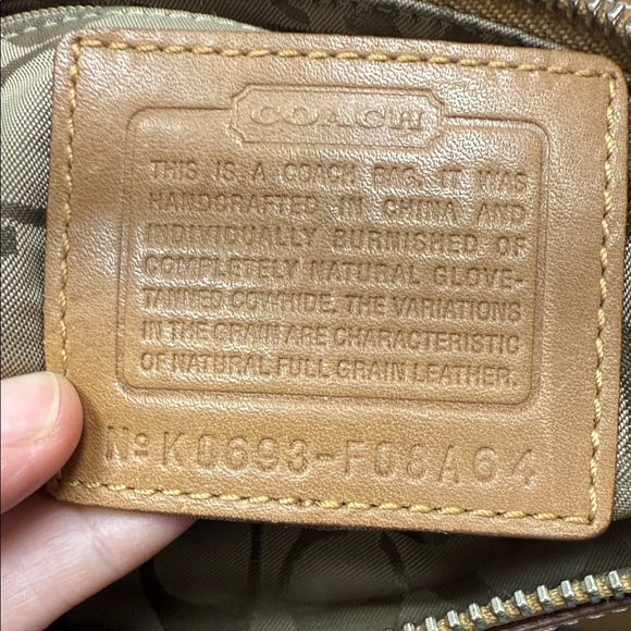 Vintage Coach Light Brown SoHo Leather Shoulder Bag-F08A64 - Picture 9 of 10